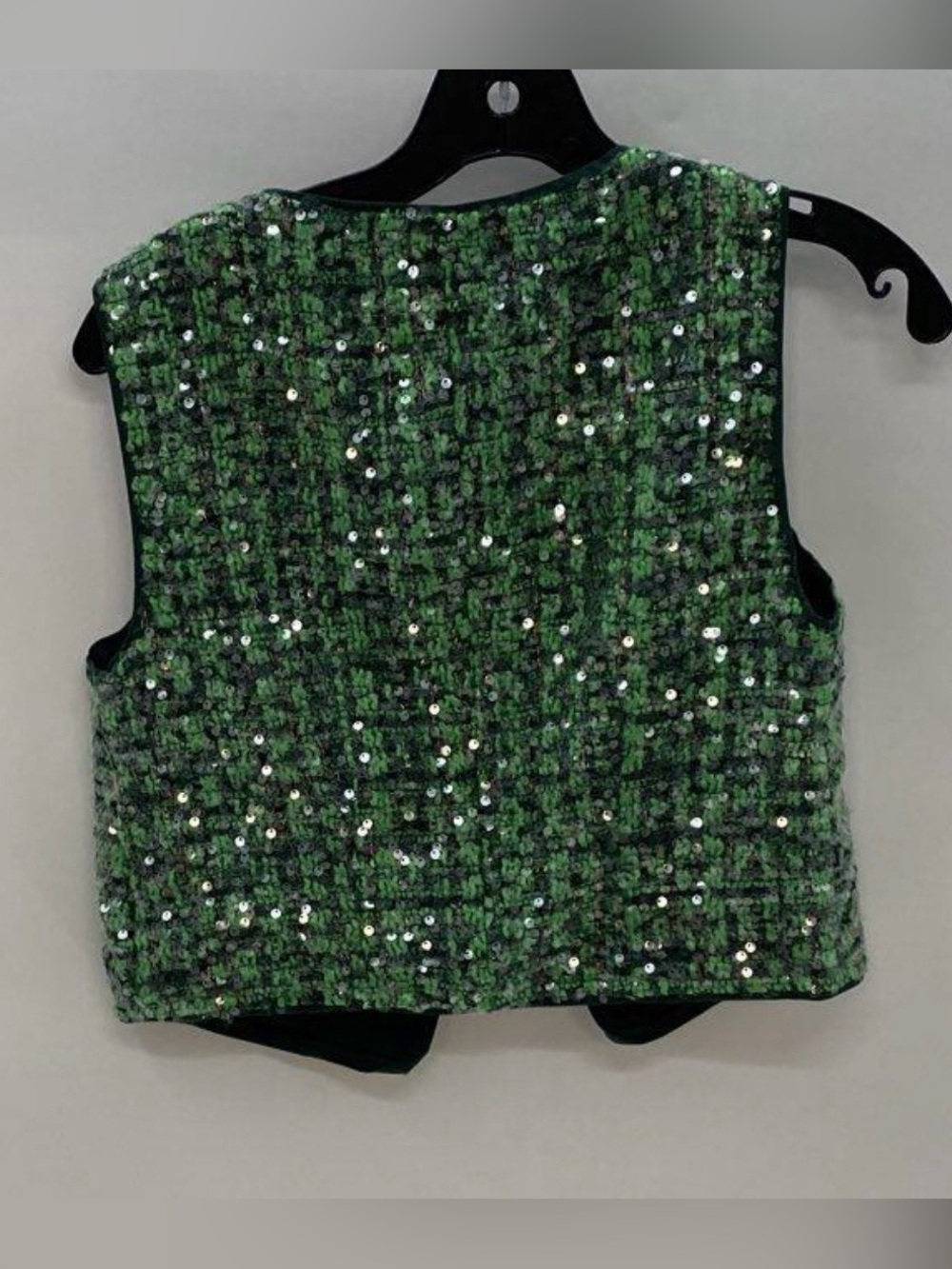 Maeve Emerald Green Sequin Tweed Set - Picture 3 of 8